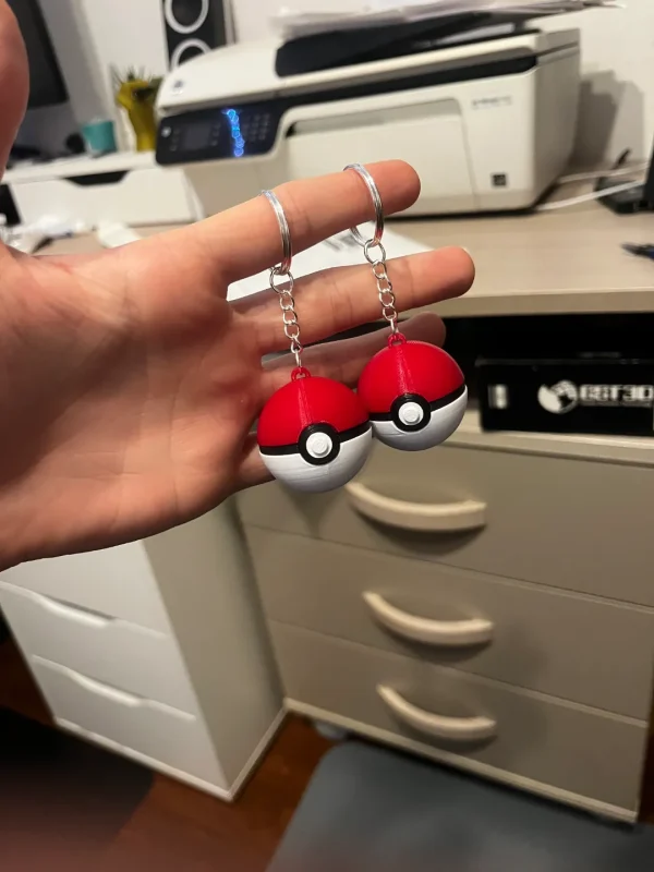 Pokeball Keychain