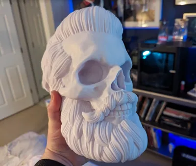 Beard Skull Headphone stand