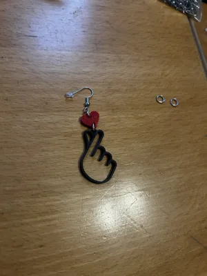 K-pop Korean Love Earrings