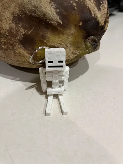 Minecraft Skeleton -Print in place Articulated