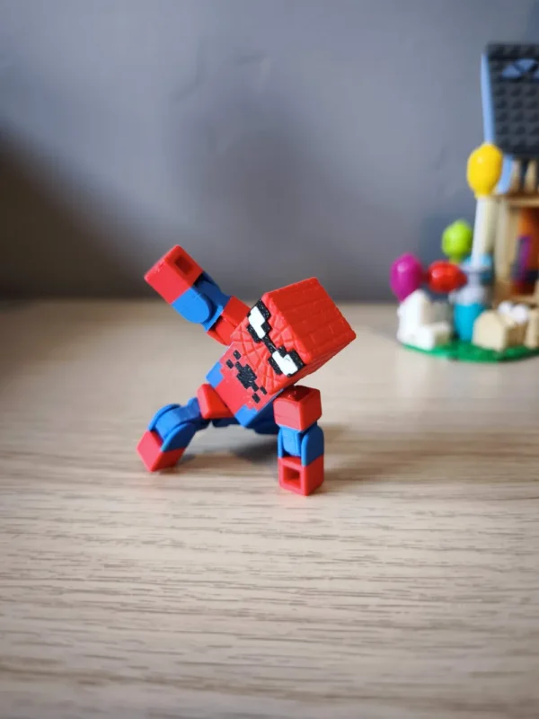 Minecraft Style Articulated Spiderman