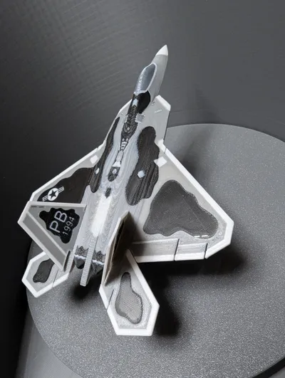 F-22 Raptor Plane Kit Card