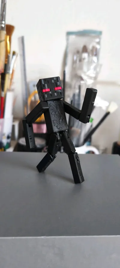 UPDATED Articulated Minecraft Enderman 45min Print