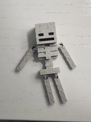 Minecraft Skeleton -Print in place Articulated