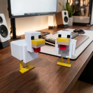 Wooden LEGO-Style Duck Toy image 1