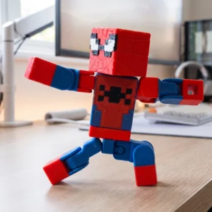 Spider-Man Pixel Art Block Toy image 1