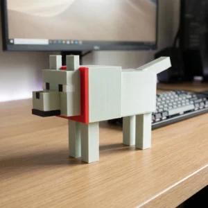 Pixel Art Dog Desk Toy