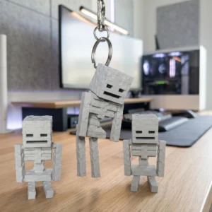 Cute Minecraft Creeper Keychain