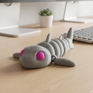 Mini Flexi Shark Keychain
