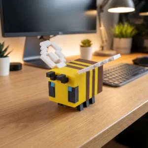 Cute 3D Printed Beehive & Bee Figurine