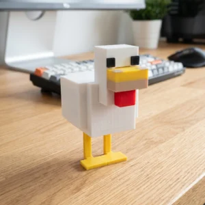 Wooden LEGO-Style Duck Toy