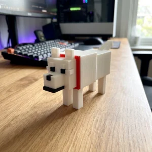 Pixel Art Dog Desk Toy