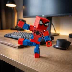 Spider-Man Pixel Art Block Toy