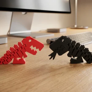 3D Printed Dragon Flexi Rex Articulated Toy