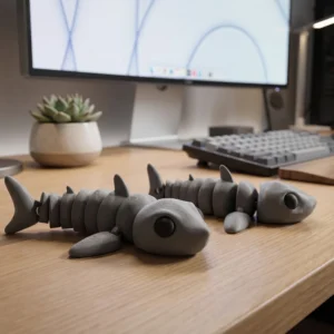 Mini Flexi Shark Keychain