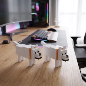 Pixel Art Dog Desk Toy