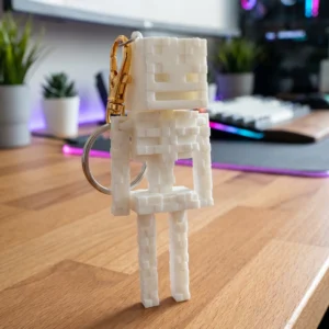 Cute Minecraft Creeper Keychain