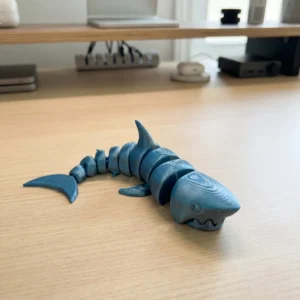 3D Printed Articulated Shark Fidget Toy