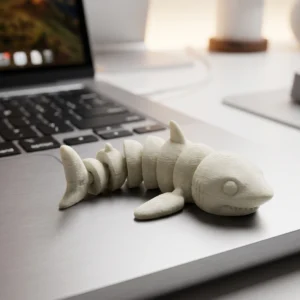 Mini Flexi Shark Keychain