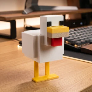 Wooden LEGO-Style Duck Toy