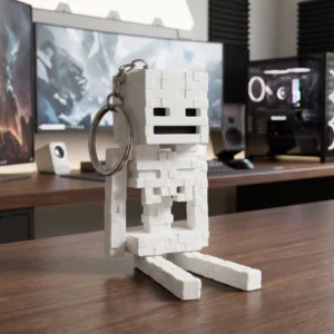 Cute Minecraft Creeper Keychain
