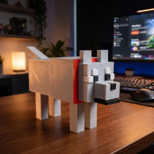 Pixel Art Dog Desk Toy