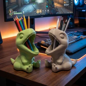 Dinosaur Pencil Holder (3D Printed)
