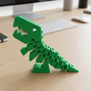 3D Printed Dragon Flexi Rex Articulated Toy