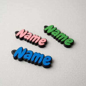 Custom Multicolour Name Keyring product image 1
