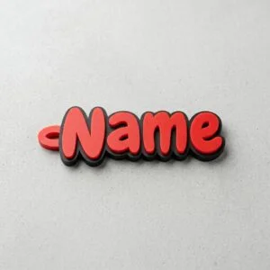 Custom Multicolour Name Keyring