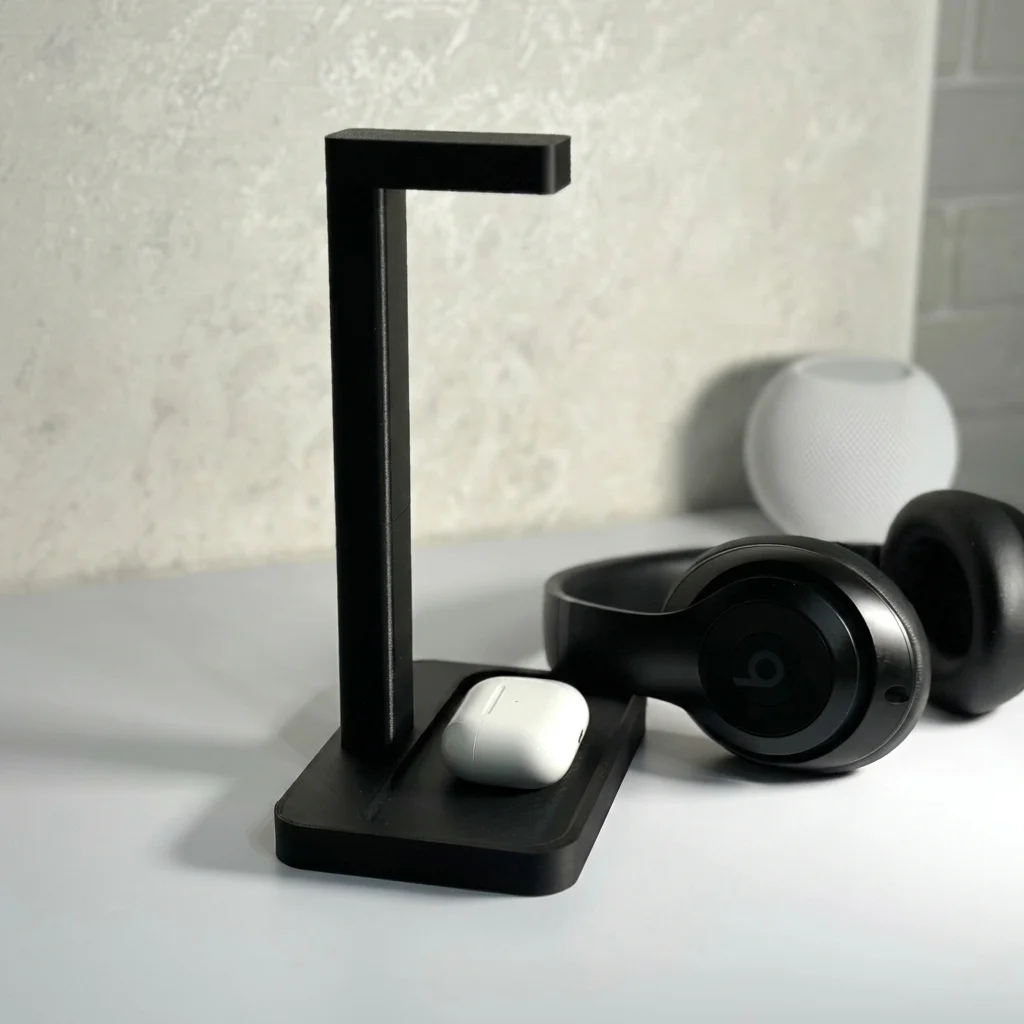 Headphone stand - headset holder with tray product image 2
