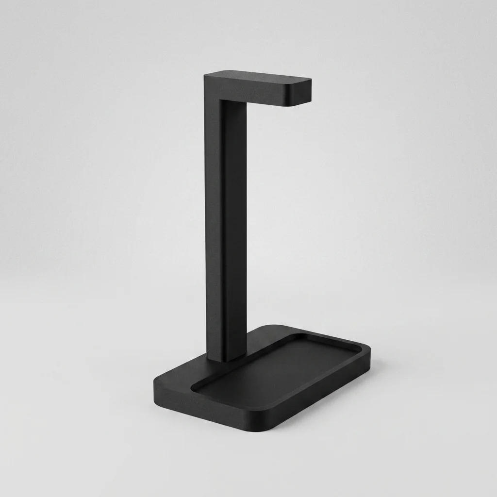 Headphone stand - headset holder with tray product image 3