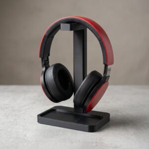 Headphone stand - headset holder with tray