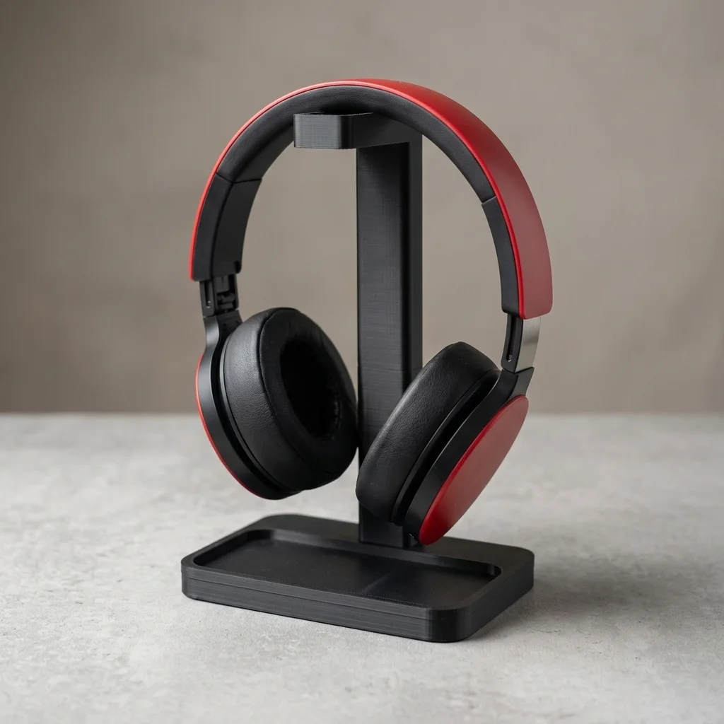 Headphone stand - headset holder with tray product image 4