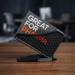 Hexagonal Business Card Stand