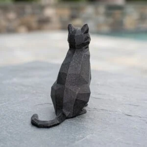 Low-Poly Cat Figurine