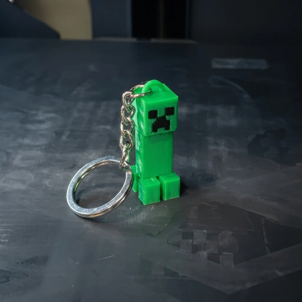 Minecraft Creeper Keychain