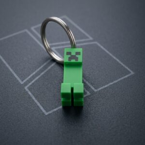 Minecraft Creeper Keychain