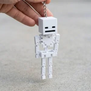 Minecraft Highly Articulated Skeleton Keychain/Pendant