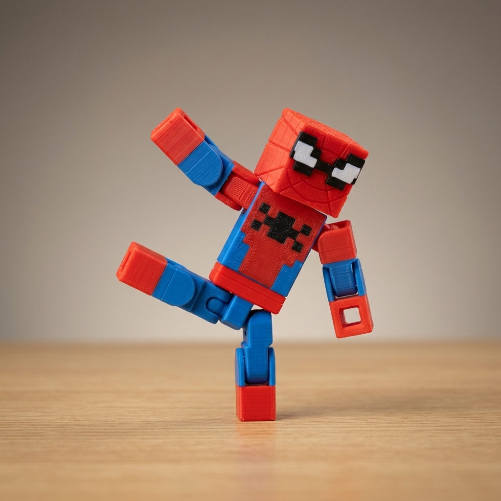 Minecraft Style Articulated Spiderman product image 3