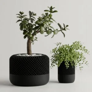 Modern Apple Home Pod Style Plant Pot Vases product image 1