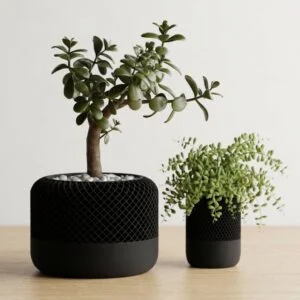 Modern Apple Home Pod Style Plant Pot Vases
