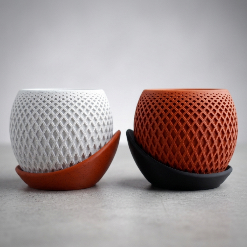 polygon planter · wrap around plate product image 4
