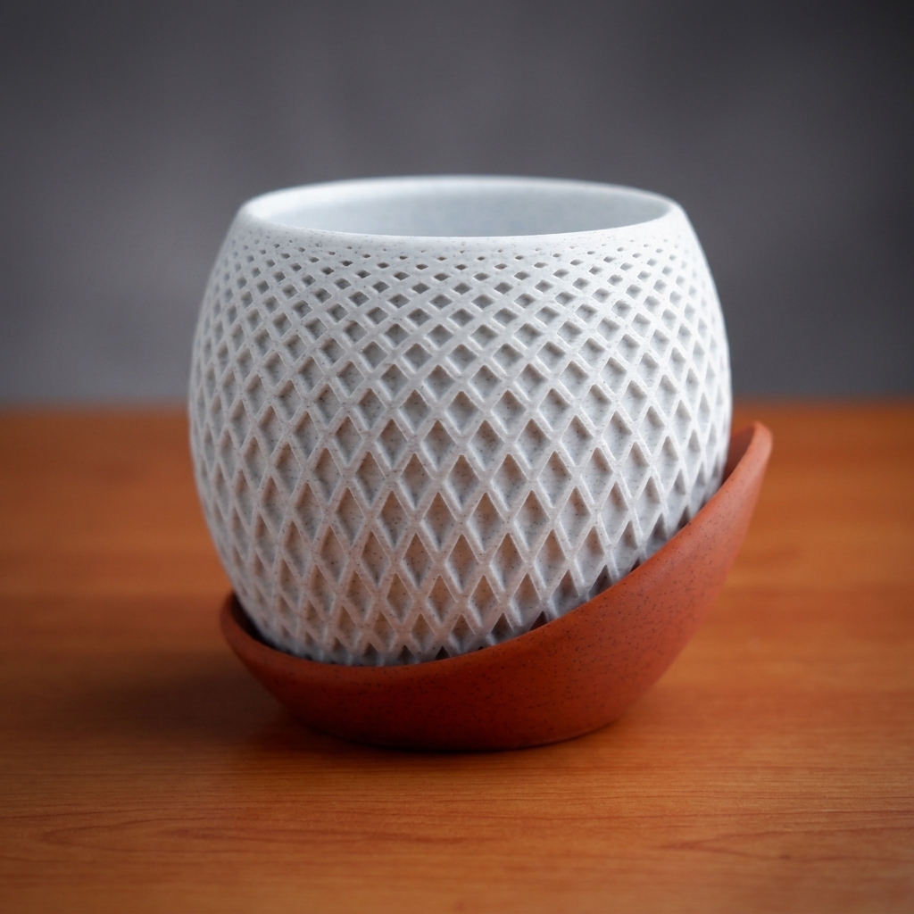 polygon planter · wrap around plate product image 5