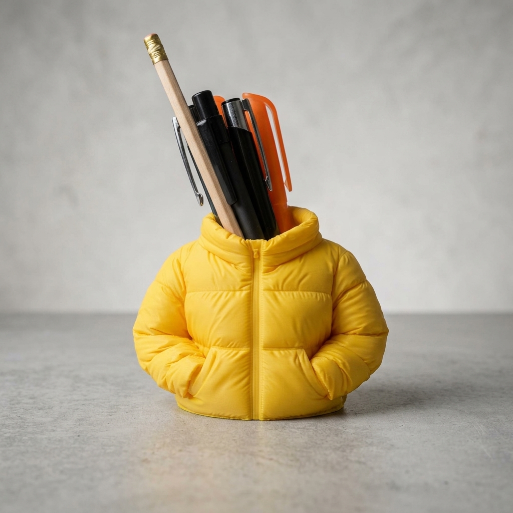 Puffer Jacket Pen Holder Cup product image 5