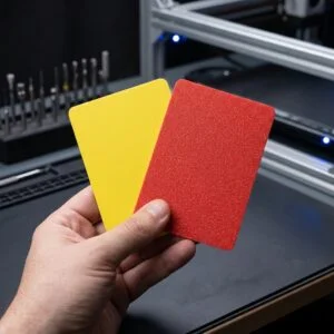 Red and yellow card (Official FIFA Dimensions)