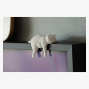 Sleepy Fat Cat Shelf-Edge Figure