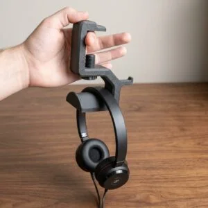 Desk Side Headphone Hanger Clamp Headset Stand