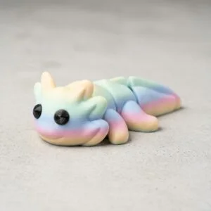 Articulated Axolotl & Keychain No Supports