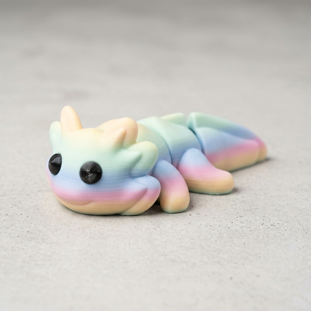 Articulated Axolotl & Keychain No Supports product image 3